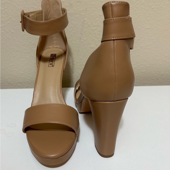Tan Platform Heels - Picture 1 of 3